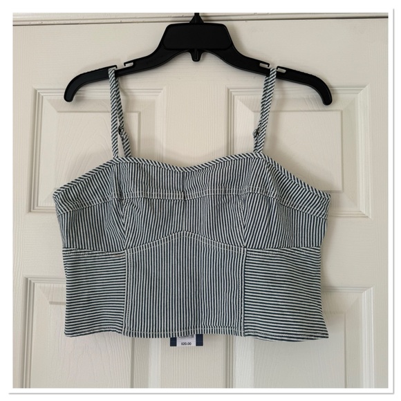 Women’s Universal Thread Denim Corset Tank Top - Picture 3 of 5